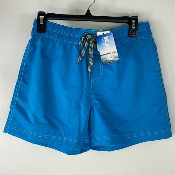 KAVU Womens Kamea Shorts River Blue Drawstring New